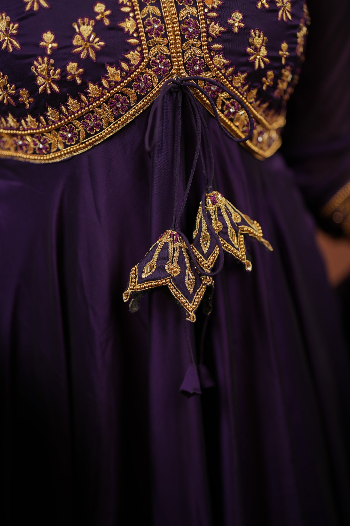 Amara- Royal violet anarkali and duppatta