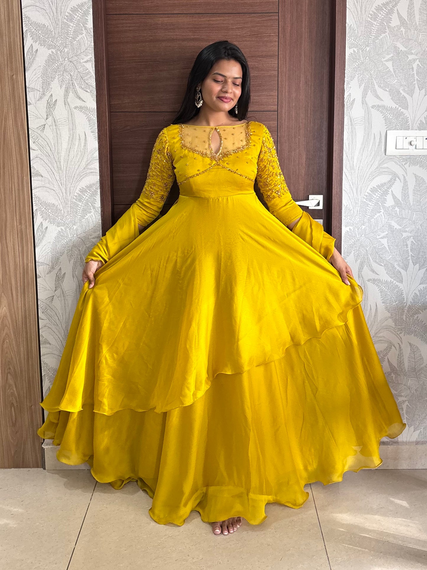 Rina- Floor length Anarkali and Duppata